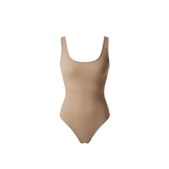 Urban Outfitters Out From Under Tan Ribbed Bodysuit – Size Small - Picture 1 of 3